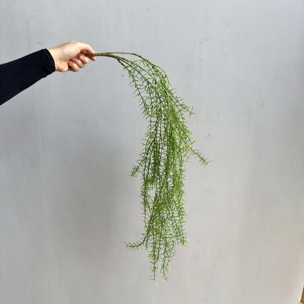 Plante artificielle suspendue Asparagus, décoration murale, 90 cm, style campagne, PE