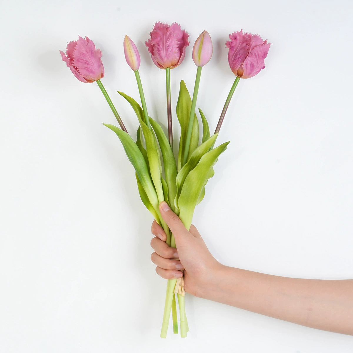 Bouquet de 5 tulipes artificielles en latex, 40 cm, décoration intérieure et événements