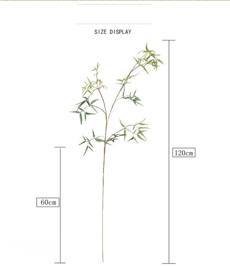 Fougère artificielle en plastique, tige unique de 120 cm, décoration intérieure, style naturel