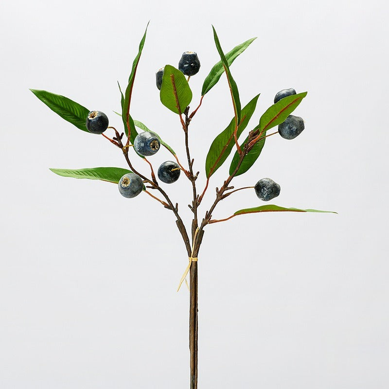 Bouquet de fruits artificiels avec feuilles, 45 cm, décoration de table, style bohème chic