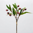 Bouquet de fruits artificiels avec feuilles, 45 cm, décoration de table, style bohème chic