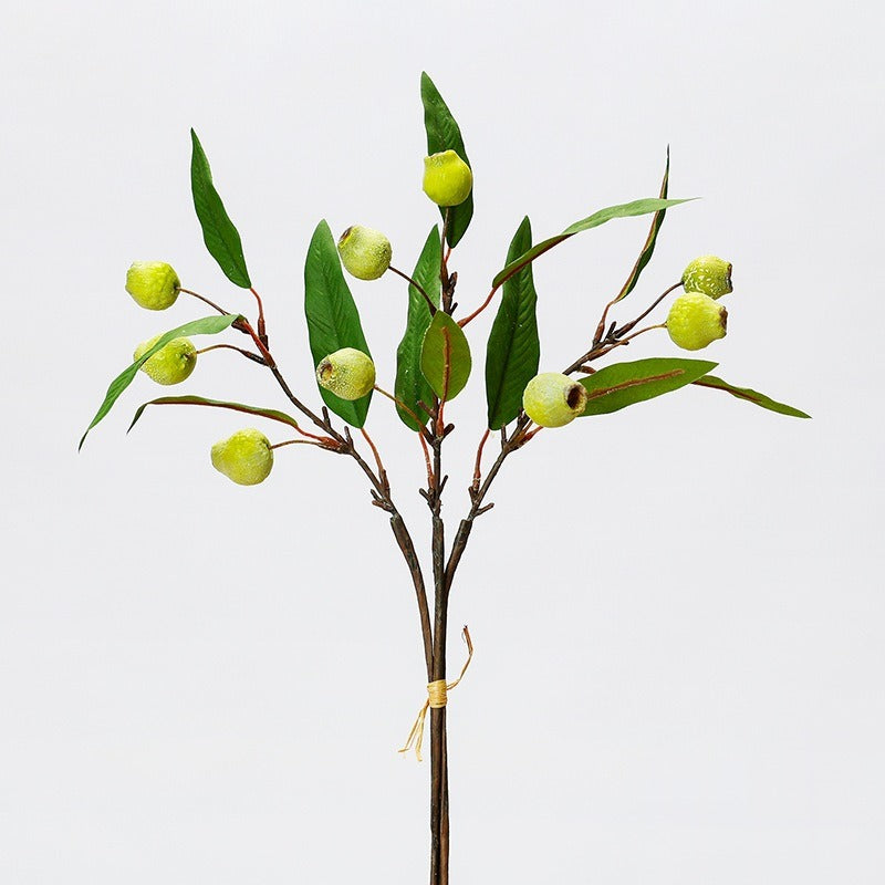 Bouquet de fruits artificiels avec feuilles, 45 cm, décoration de table, style bohème chic