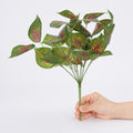 Plante Artificielle en Plastique, Tige Unique de Feuilles de Périlla, 36 cm, Décoration Intérieure Élégante