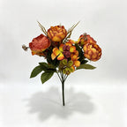 Bouquet de 6 Pivoines Classiques en Plastique, 31 cm, Décoration de Mariage et Intérieur