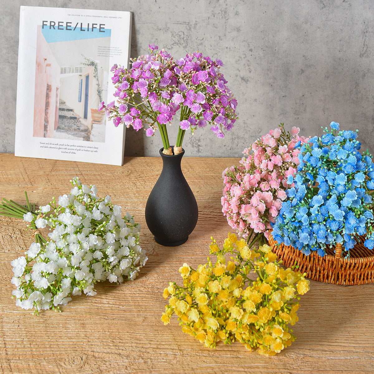 Bouquet de Gypsophile Artificiel, 30 cm, Ins Moderne, Décoration Mariage et Maison