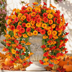Lierre artificiel en fleurs de liseron, 45 cm, décoration intérieure et extérieure, pack de 4
