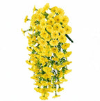 Lierre artificiel en fleurs de liseron, 45 cm, décoration intérieure et extérieure, pack de 4