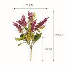 Bouquet de baies sauvages en mousse, 7 têtes, 40 cm, décoration intérieure élégante