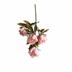 Fleurs Artificielles Pivoine, Bouquet de 4 Fleurs, 45 cm, Style Élégant pour Décoration Intérieure