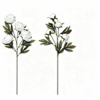 Fleurs Artificielles Pivoine, Bouquet de 4 Fleurs, 45 cm, Style Élégant pour Décoration Intérieure