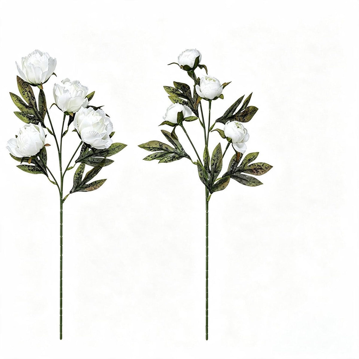 Fleurs Artificielles Pivoine, Bouquet de 4 Fleurs, 45 cm, Style Élégant pour Décoration Intérieure