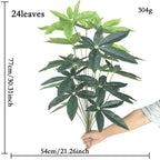 Plante Artificielle Feuille de Chance, 77 cm, Décor Moderne pour Intérieur