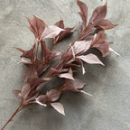 Feuille de Noisetier Artificielle, Tige Unique, 65 Feuilles, 100 cm, Velours, Décoration Élégante pour Mariage et Intérieur