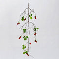 Lierre artificiel avec baies de framboises, 97 cm, décoration murale ou d'intérieur
