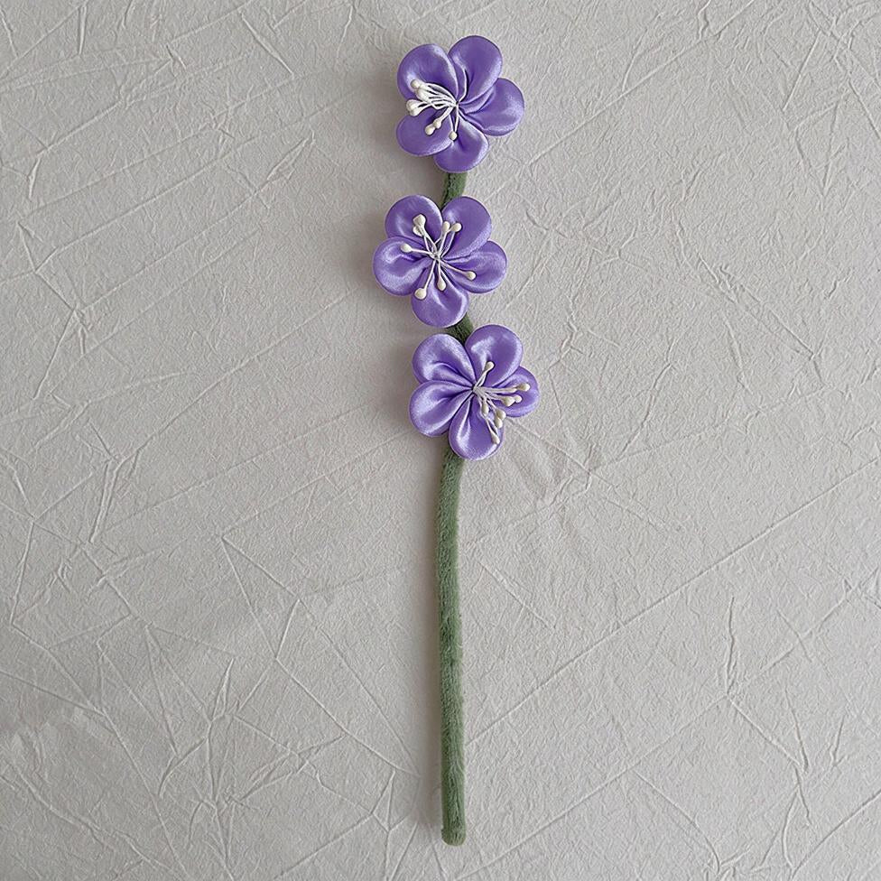Bouquet de fleurs artificielles en polyester, fleurs de prunier, 30 cm, 10 tiges, décor d'intérieur