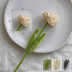 Bouquet de 10 œillets en tissu polyester, 35 cm de haut, idéal pour décoration intérieure et cadeaux