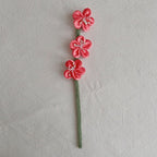 Bouquet de fleurs artificielles en polyester, fleurs de prunier, 30 cm, 10 tiges, décor d'intérieur