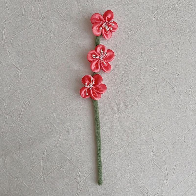 Bouquet de fleurs artificielles en polyester, fleurs de prunier, 30 cm, 10 tiges, décor d'intérieur