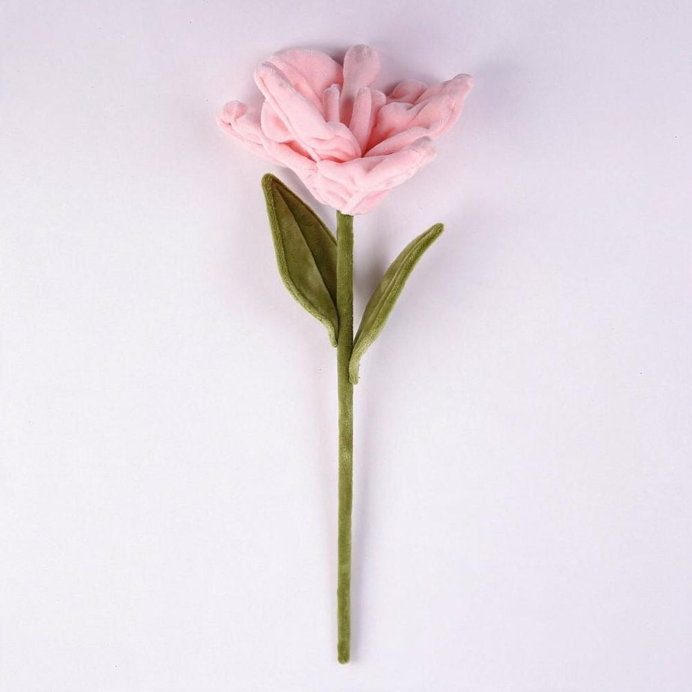Fleur artificielle en tissu doux, lys géant, tige unique, 44 cm, décoration intérieure, mariage, boutique