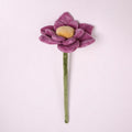 Fleur artificielle en velours lotus, tige flexible, 42 cm, décoration intérieure et cadeau