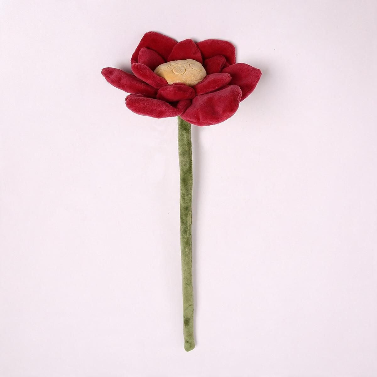 Fleur artificielle en velours lotus, tige flexible, 42 cm, décoration intérieure et cadeau