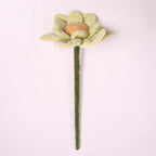 Fleur artificielle en velours lotus, tige flexible, 42 cm, décoration intérieure et cadeau