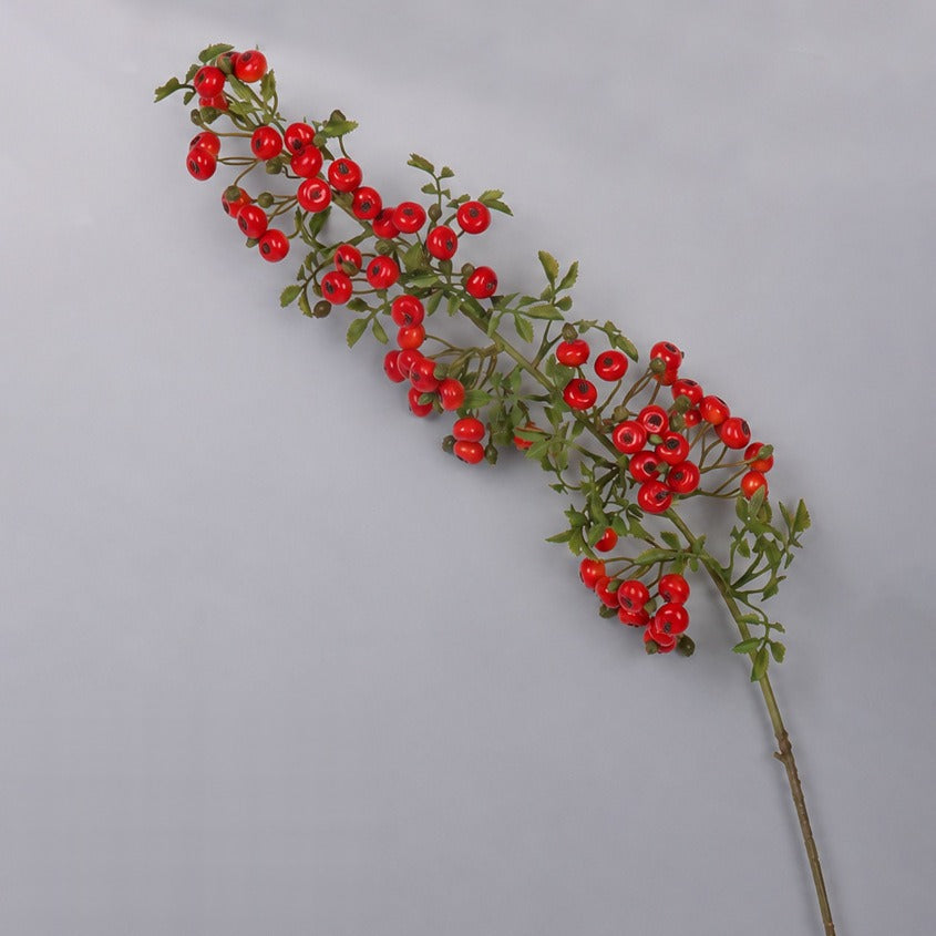 Bouquet de baies artificielles, 87 cm, décoration intérieure élégante, style campagne