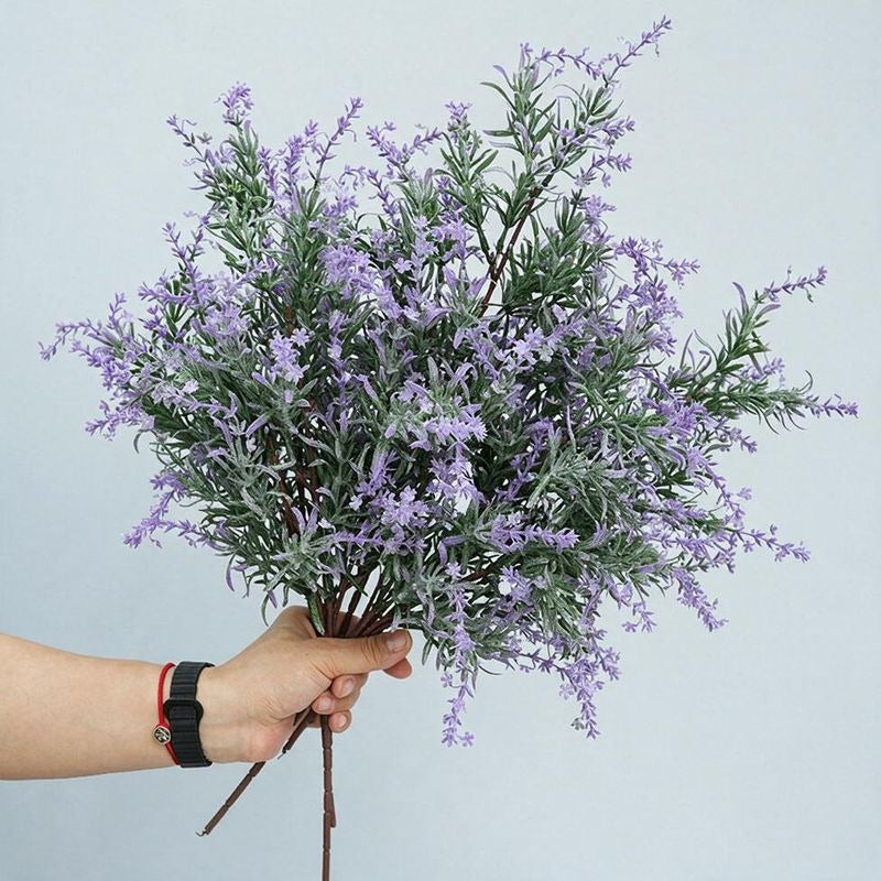 Branche de lavande artificielle, 47 cm, décoration intérieure et extérieure, mariage ou maison