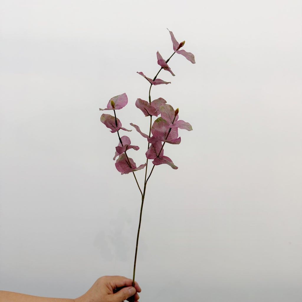 Branche d'eucalyptus artificielle de 65 cm, décoration élégante pour intérieur, mariage ou événement