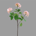 Fleur artificielle en tissu soyeux, hortensia boule de neige à 3 têtes, 70 cm, décoration d'intérieur élégante pour maison, mariage ou boutique