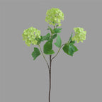 Fleur artificielle en tissu soyeux, hortensia boule de neige à 3 têtes, 70 cm, décoration d'intérieur élégante pour maison, mariage ou boutique