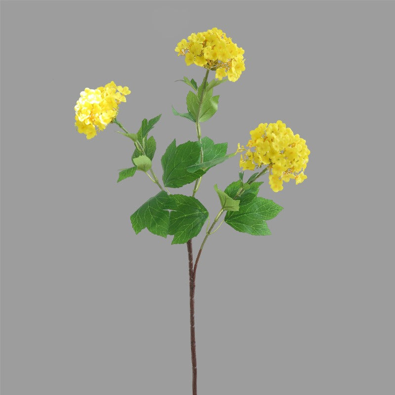 Fleur artificielle en tissu soyeux, hortensia boule de neige à 3 têtes, 70 cm, décoration d'intérieur élégante pour maison, mariage ou boutique