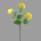 Fleur artificielle en tissu soyeux, hortensia boule de neige à 3 têtes, 70 cm, décoration d'intérieur élégante pour maison, mariage ou boutique
