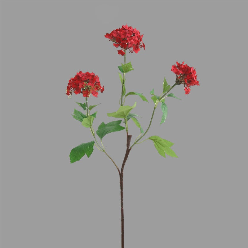 Fleur artificielle en tissu soyeux, hortensia boule de neige à 3 têtes, 70 cm, décoration d'intérieur élégante pour maison, mariage ou boutique