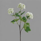 Fleur artificielle en tissu soyeux, hortensia boule de neige à 3 têtes, 70 cm, décoration d'intérieur élégante pour maison, mariage ou boutique