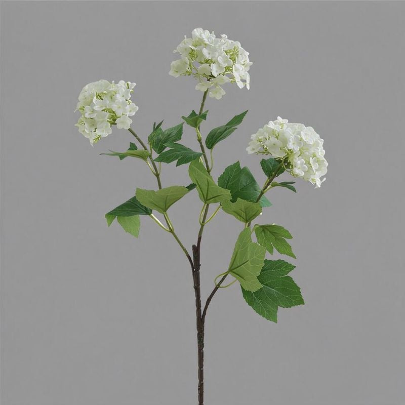 Fleur artificielle en tissu soyeux, hortensia boule de neige à 3 têtes, 70 cm, décoration d'intérieur élégante pour maison, mariage ou boutique