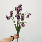 Fausse fleur de fritillaire, bouquet de 5 fleurs, 70 cm, idéal pour mariages et décoration intérieure