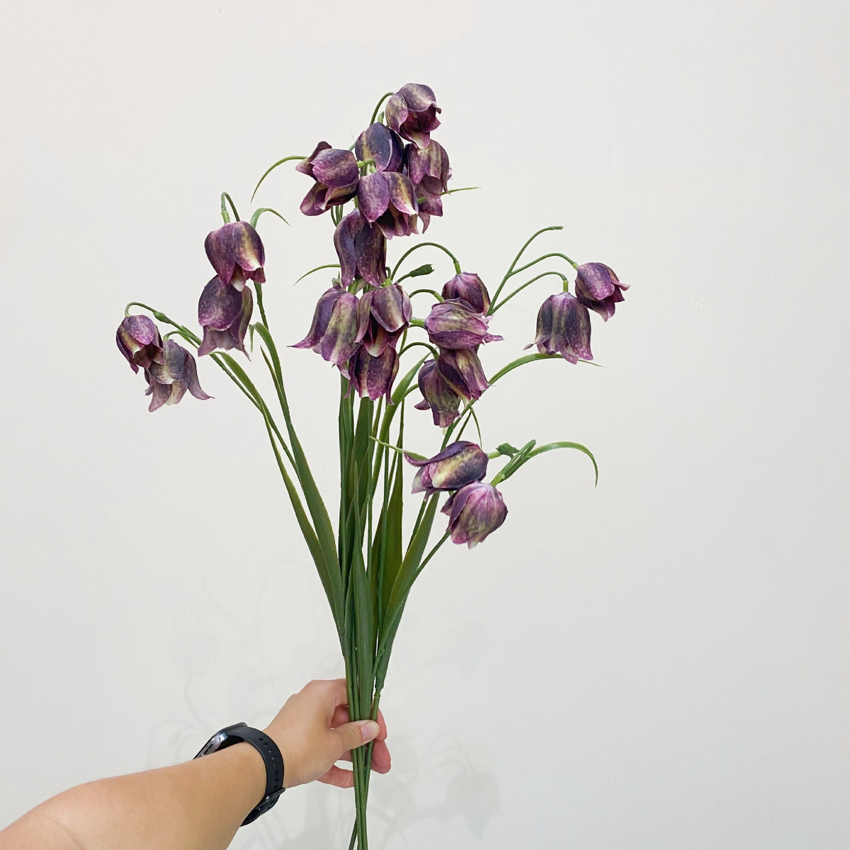 Fausse fleur de fritillaire, bouquet de 5 fleurs, 70 cm, idéal pour mariages et décoration intérieure