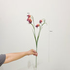 Fausse fleur de fritillaire, bouquet de 5 fleurs, 70 cm, idéal pour mariages et décoration intérieure