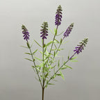 Bouquet de fleurs artificielles en plastique, lavande et jacinthe, 48 cm, décoration intérieure, mariage, événements