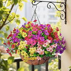 Lot de 20 bouquets de violettes artificielles résistantes aux UV pour jardin et extérieur