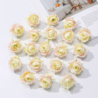 20 têtes de petite rose artificielle – Pour décoration intérieure, centre de table et mariage