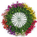 Lot de 20 bouquets de fleurs artificielles 35 cm résistantes aux UV pour extérieur, jardin et intérieur
