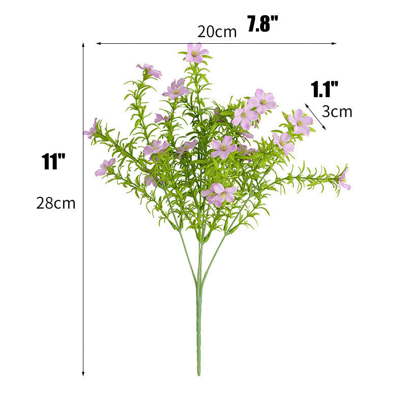 28cm Bouquet de Fleurs Sauvages Artificielles Résistant UV – Aspect Réaliste pour Jardin, Balcon, Terrasse & Décoration Intérieure