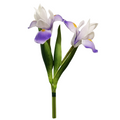 Lot de 2 tiges d’iris artificiels 33 cm – Décoration florale pour mariage et intérieur