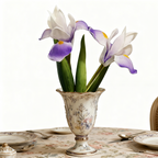 33 cm 2 Tiges d'iris artificielles pour la décoration de mariage à domicile