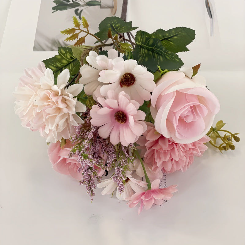 34 cm Fleurs d'automne artificielles 2 bouquets Décoration d'automne