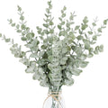 Lot de 18 tiges d’eucalyptus artificiel 40 cm – Feuillage décoratif pour bouquets et arrangements