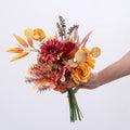 Bouquet d’automne 44 cm avec roses et chrysanthèmes – Pour compositions florales