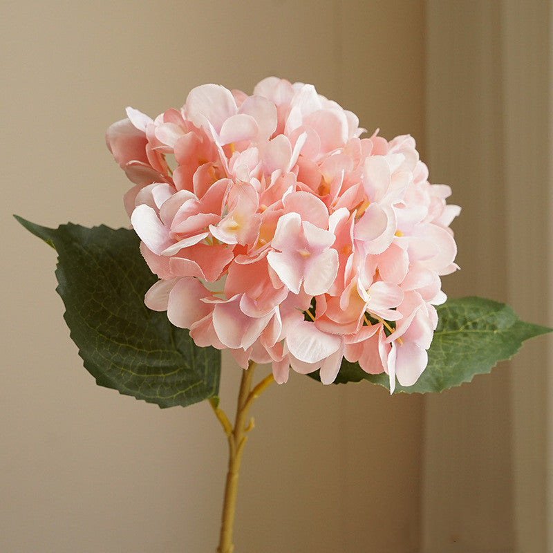 47 cm Hortensia artificiel simple en tissu de soie – Pour décoration intérieure, bouquets de mariage et centres de table